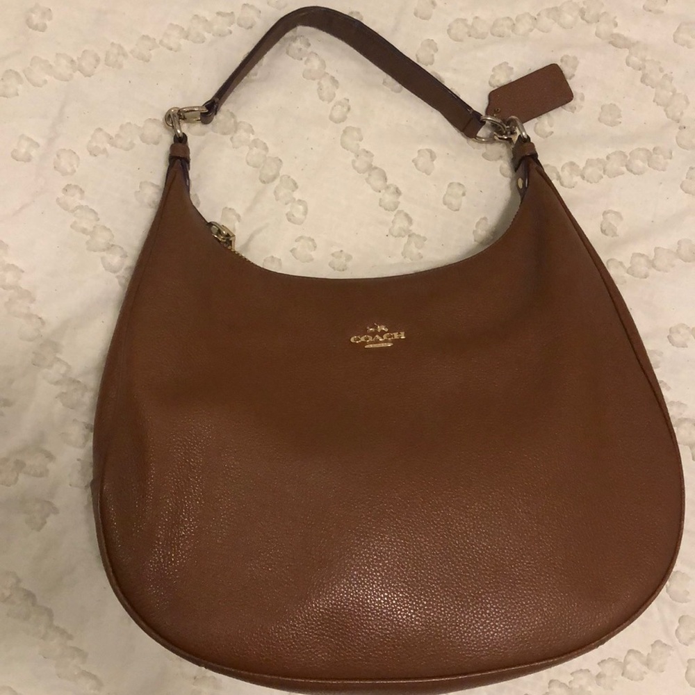 Brown leather Coach Purse